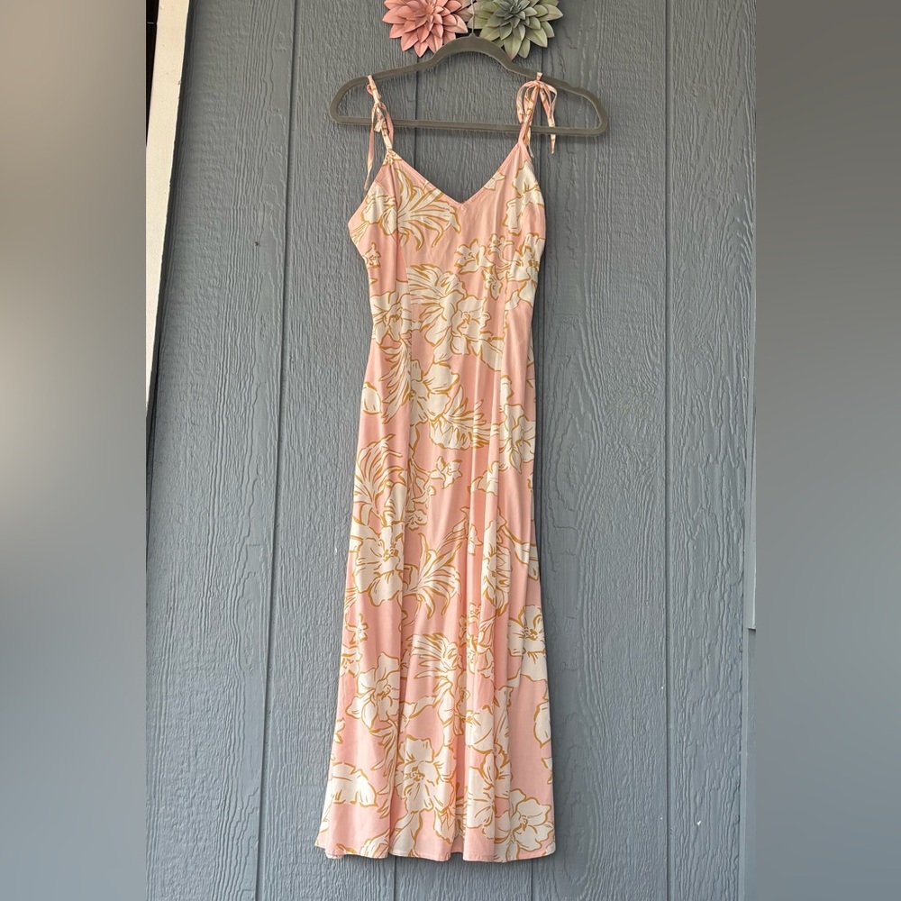 Billabong Pink Floral Slip Dress S